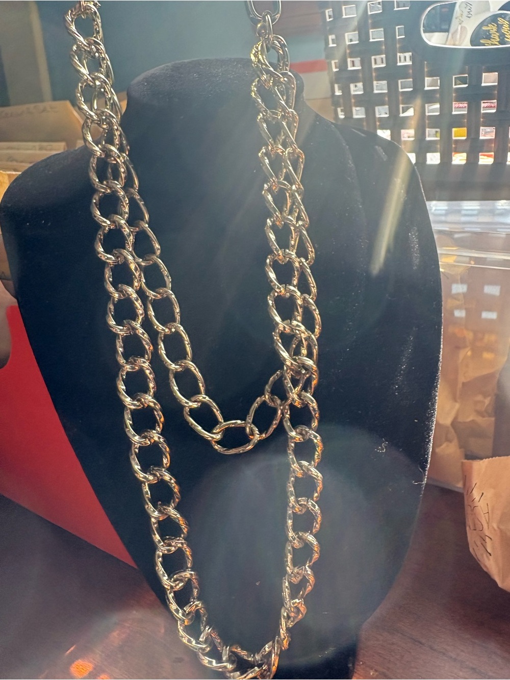 Gold Chain Layered Necklace - Women's Fashion Jewelry